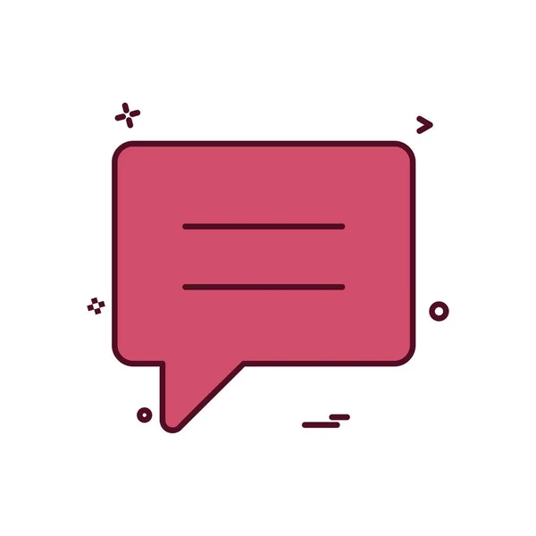 Talking Text Sms Chat Icon Vector Design Illustration — Stock Vector