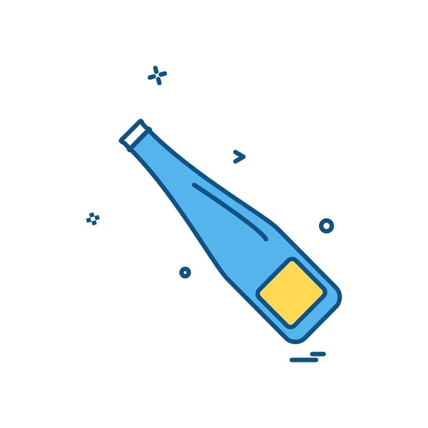 Drink Pictogram Ontwerp Kleurrijke Vectorillustratie — Stockvector