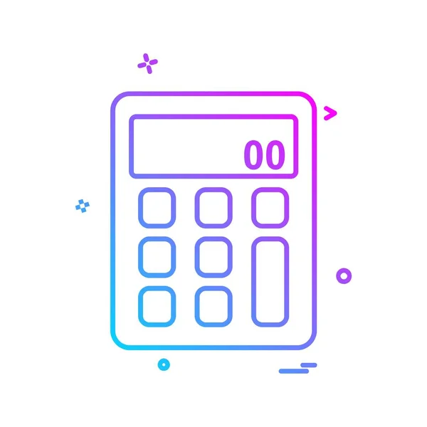 Calculadora icono diseño vector — Vector de stock