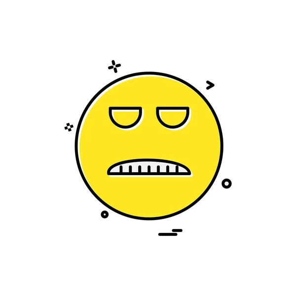 Emoji Εικονίδιο Σχεδιασμός Πολύχρωμο Διανυσματικά Εικονογράφηση — Διανυσματικό Αρχείο