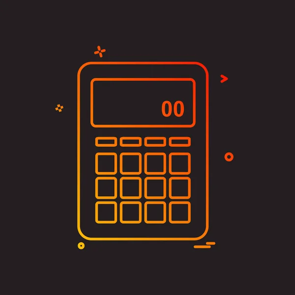 Вектор проектирования значков калькулятора — стоковый вектор