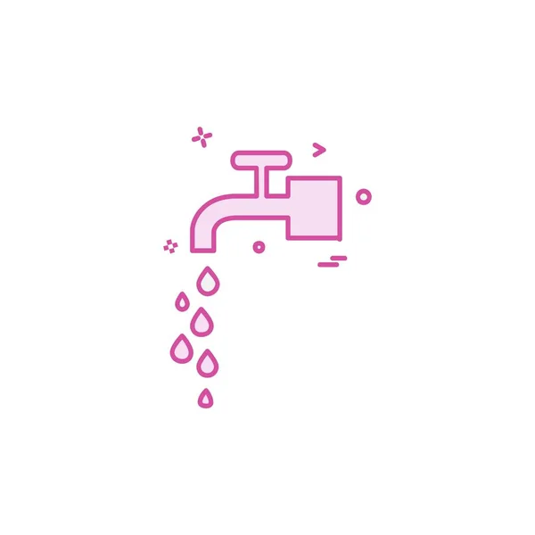 Tap Icon Design Vector — Stock Vector