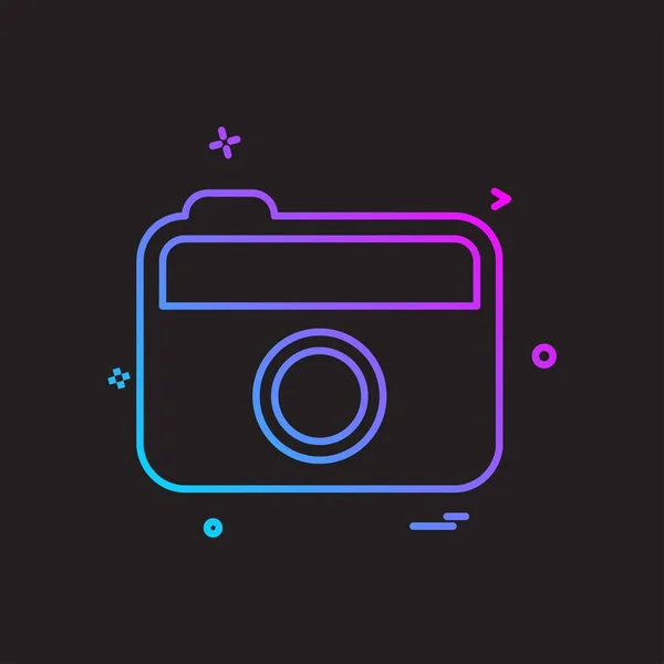 Ontwerp Camera Icoon Vector — Stockvector