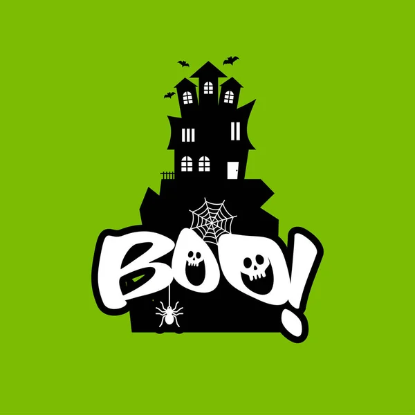 Boo Typographie Design Vecteur — Image vectorielle