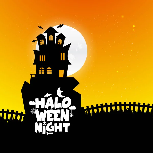 Happy Halloween Ontwerpelement Met Typografie — Stockvector