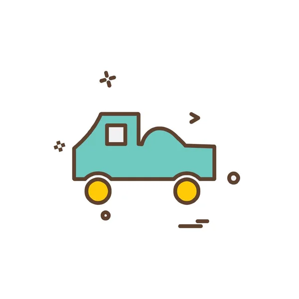 Truck Icon Design Vector — Stock Vector