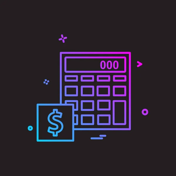 Vetor de design ícone calculadora —  Vetores de Stock