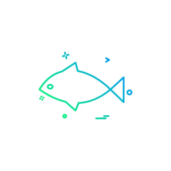Дизайн Значка Риби Векторні Ілюстрації — стоковий вектор