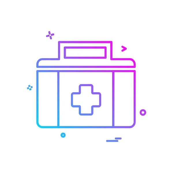 Diseño Icono Médico Ilustración Vectores Colores — Vector de stock