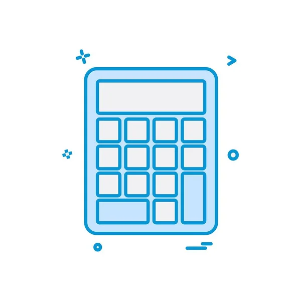 Calculator Icon Design Vector — Stock Vector