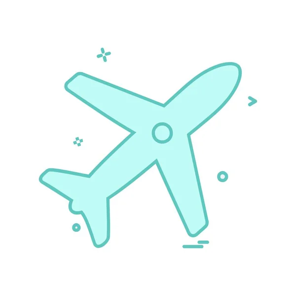 Aeroplane Icon Design Vector — 스톡 벡터