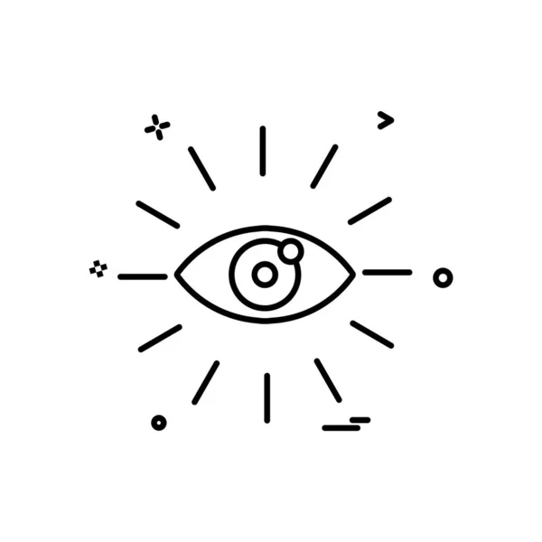 Eye Icon Design Vector — 스톡 벡터