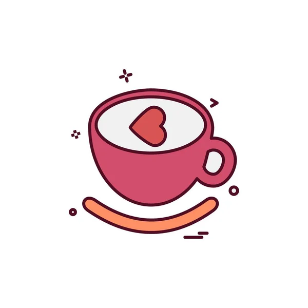 Valentine Day Icon Design Vecteur — Image vectorielle