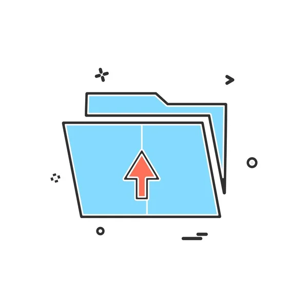Upload folder icon Vector Dersign — Stock Vector
