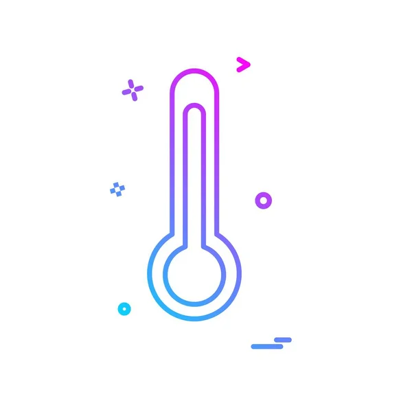 Thermometer Symbol Design Vektor — Stockvektor