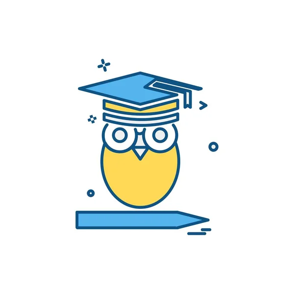 Escuela Icono Diseño Vector — Vector de stock