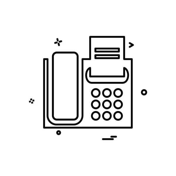 Telefon Ikon Tervezési Vektor — Stock Vector