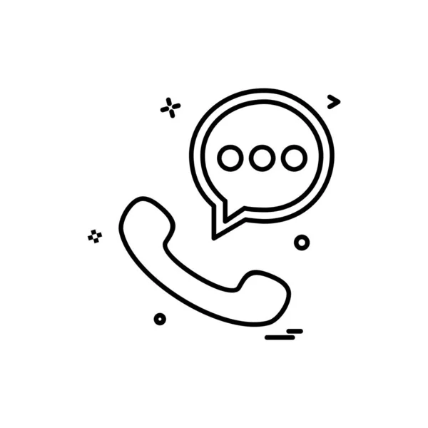 Chat Pictogram Ontwerp Vector — Stockvector