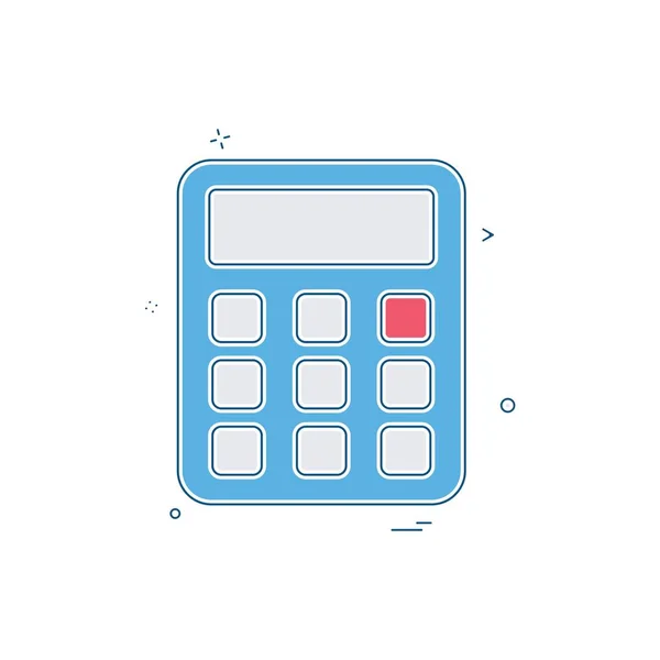 Vetor Design Ícone Calculadora — Vetor de Stock