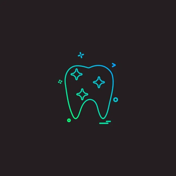 Zahnarzt Medizinische Kieferorthopädische Kieferorthopädie Zahn Symbolvektor Desige — Stockvektor