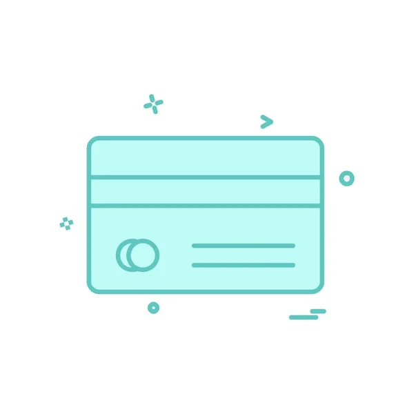 Creditcard Pictogram Ontwerp Vectorillustratie — Stockvector