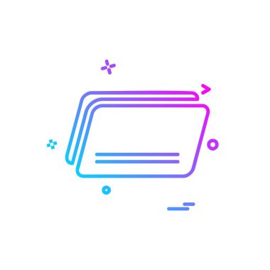 Klasör simge tasarlamak vektör 