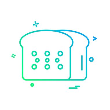 Gıda simgesi tasarım vektörü