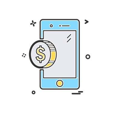 Akıllı telefon simge tasarlamak vektör 