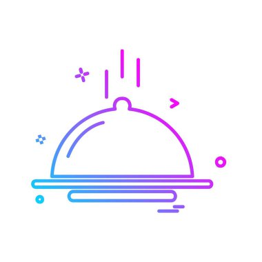 Gıda simgesi tasarım vektörü