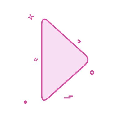 Doğru simgesi tasarım, renkli vektör çizim