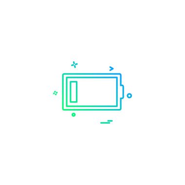 Düşük pil simge tasarlamak vektör