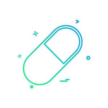 Tıbbi simge tasarım, renkli vektör çizim