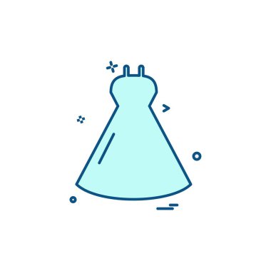 Giysi simgesi tasarım vektörü 