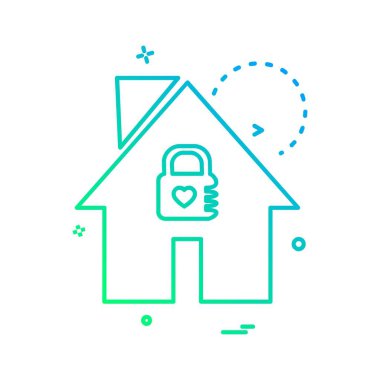 Emlak simge tasarlamak vektör