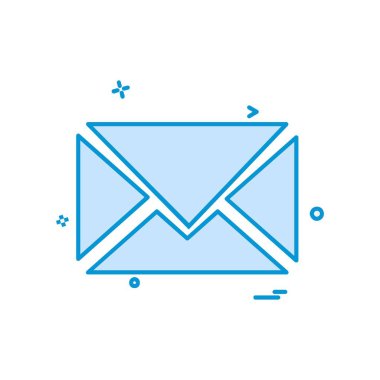 İleti simge tasarlamak vektör