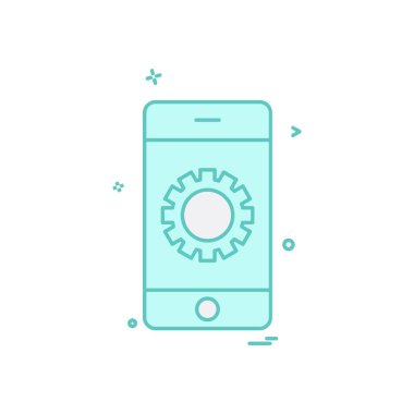 Akıllı telefon simge tasarlamak vektör 