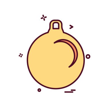 Noel simge tasarlamak vektör topları