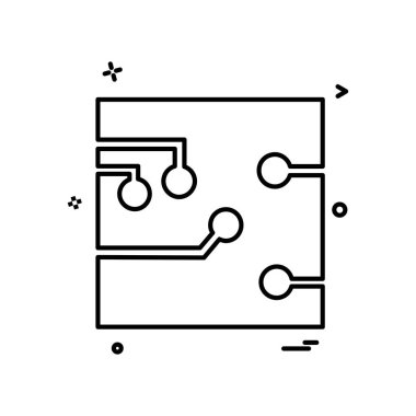 Devre tahtası simgesi tasarım vektörü