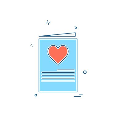 Sevgililer günü simge tasarlamak vektör