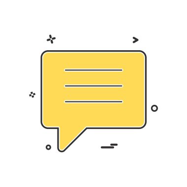 sohbet konuşmak kabarcık simge vektör tasarımı tasarlamak