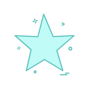 Yıldız simgesi tasarlamak vektör 