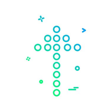 Yukarı ok simgesi tasarım vektörü