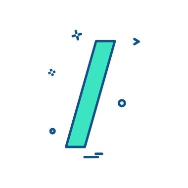 Eğik çizgi simge tasarlamak vektör