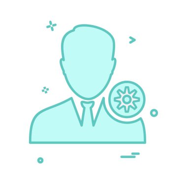 Avatar erkek simge tasarım vektörü