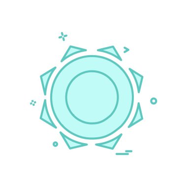 Güneş simgesi tasarım vektörü