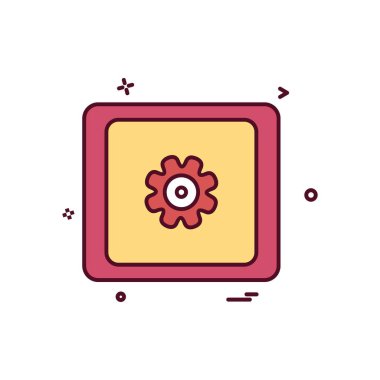 Web yerleşim simgesi tasarım vektörü