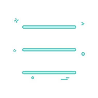 Menü simgesi tasarım, renkli vektör çizim