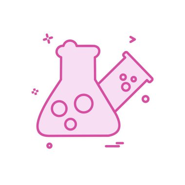 Şişesi simgesi tasarım, renkli vektör çizim