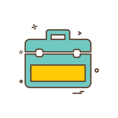 Evrak Çantası'nı simge tasarlamak vektör