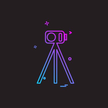 Kamera simgesi tasarım vektörü